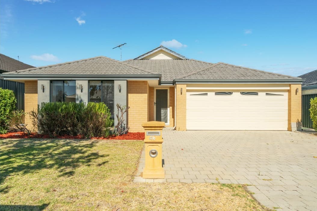 Brick house with double garage